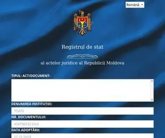 Legis.md(Registrul de Stat) Screenshot