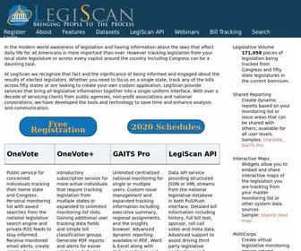 Legiscan.com(Bringing People to the Process) Screenshot