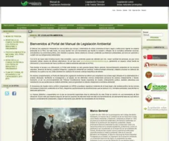 Legislacionambientalspda.org.pe(Manual de Legislaci) Screenshot