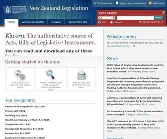 Legislation.govt.nz(New Zealand Legislation) Screenshot