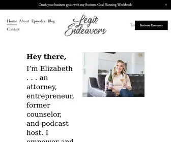 Legitendeavors.com(Elizabeth Hill) Screenshot