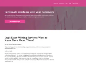 Legitimateessaywriting.com(Legit Essay Writing Services) Screenshot