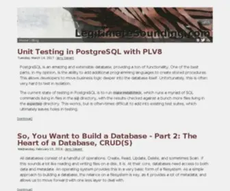 Legitimatesounding.com(LegitimateSounding) Screenshot