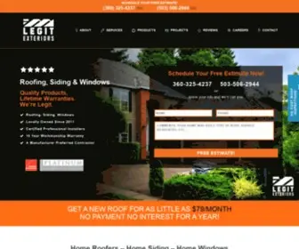 Legitroofing.com(Highly Rated Home Roofing) Screenshot