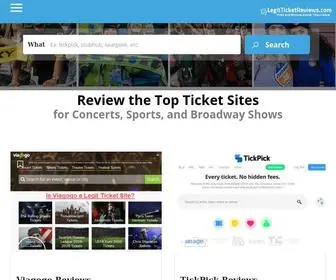 Legitticketreviews.com(Best Sites for Concert Tickets) Screenshot