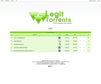 Legittorrents.info(Legit Torrents) Screenshot