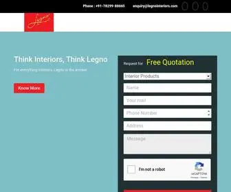 Legnointeriors.com(Interiors Design Services In Bangalore) Screenshot