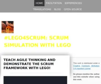 Lego4Scrum.com(Scrum Simulation with LEGO) Screenshot