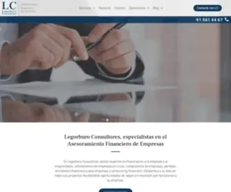 Legorburoconsultores.es(Compra Venta de Empresas y Valoración de Empresas) Screenshot