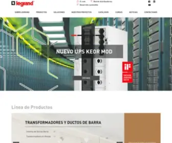 Legrand.com.pe(Grupo Legrand) Screenshot