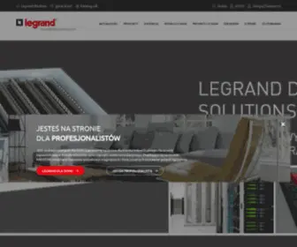 Legrand.pl(Lider na rynku infrastruktury elektrycznej i informatycznej) Screenshot