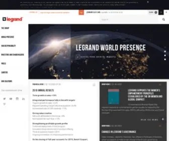 Legrandgroup.com(LEGRAND) Screenshot