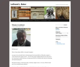 Legrandlbaker.org(LeGrand L) Screenshot