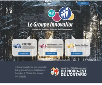 Legroupeinnovanor.ca(LE GROUPE INNOVANOR) Screenshot