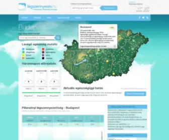 Legszennyezes.hu(Légszennyezés.hu) Screenshot