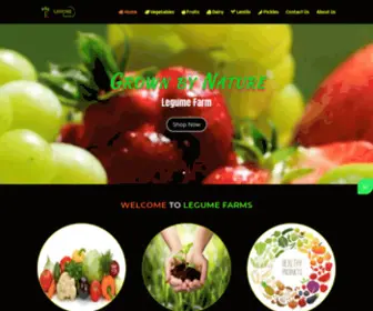 Legumefarms.com(Legume Farms) Screenshot