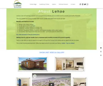 Lehaehousing.co.za(The Lehae Housing development offers the ideal home for you and your family. Buy your first home) Screenshot