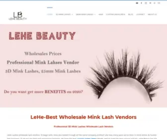 Lehebeautyhair.com(Lash Vendors You Best Choose) Screenshot