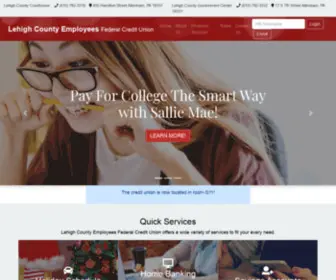 Lehighcountycreditunion.com(Lehigh County Employees Federal Credit Union) Screenshot