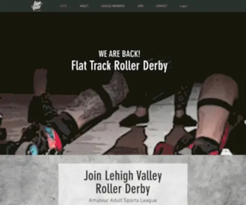 Lehighvalleyrollergirls.com(LV Roller Derby) Screenshot