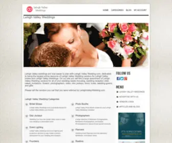 Lehighvalleywedding.com(Lehigh Valley Weddings and Wedding Professionals for Lehigh Valley Brides) Screenshot