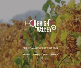 Lehighvalleywinetrail.com(Lehigh Valley Wineries) Screenshot