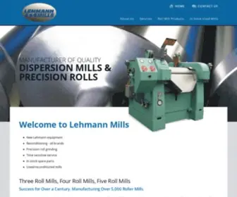 Lehmannmills.com(Three, Four & Five Roll Mills) Screenshot