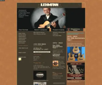 Lehmannstrings.com(Hand-built arch top, flattop, gypsy style and classical guitars by master luthier Bernie Lehmann) Screenshot