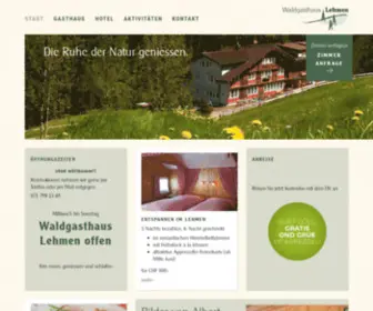 Lehmen.ch(Waldgasthaus Lehmen) Screenshot