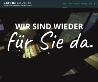 Lehner-Akustik.ch(Lehner Akustik AG) Screenshot