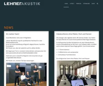 Lehner-Akustik.com(Lehner Akustik AG) Screenshot