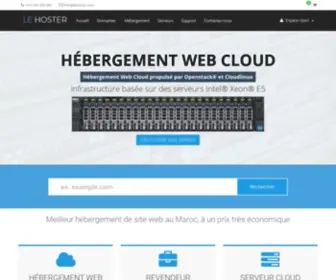 Lehoster.com(Hébergement web Maroc) Screenshot