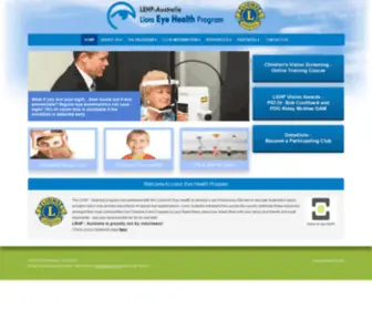 Lehp.org.au(Lions Eye Health Program Australia) Screenshot