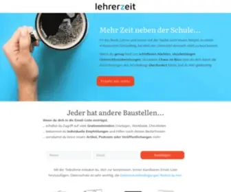 Lehrer-Zeit.de(Lehrerzeit Startseite) Screenshot