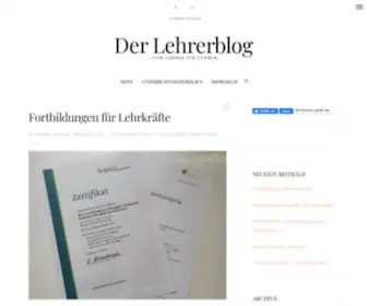 Lehrerblog.net(Der Lehrerblog) Screenshot