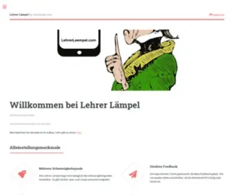 Lehrerlaempel.com(Lehrer Lämpel) Screenshot