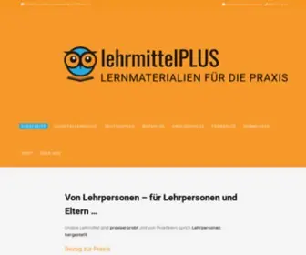 Lehrmittelplus.ch(Lernmaterialien für die Praxis) Screenshot