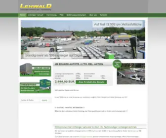 Lehwald-Marl.de(Lehwald Anhaenger) Screenshot