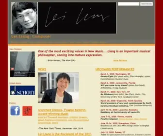 Lei-Liang.com(Lei Liang) Screenshot