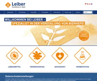 Leibergmbh.de(Veredelung von Bierhefe) Screenshot