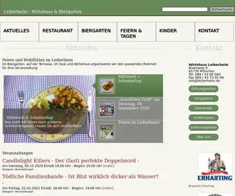 Leiberheim.de(Traditionsreicher Biergarten im Münchner Osten) Screenshot