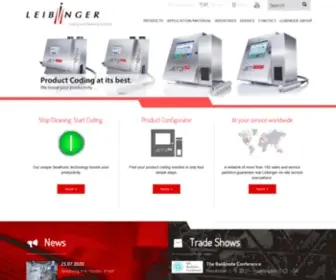 Leibinger-Group.com(Continuous Inkjet Printers) Screenshot