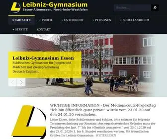 Leibniz-GYmnasium-Essen.de(Städtisches Gymnasium für Jungen und Mädchen mit Zweisprachenzug Deutsch) Screenshot