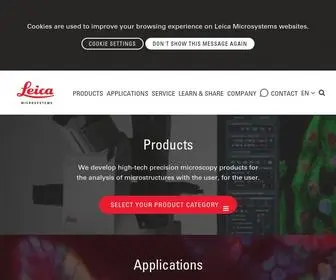 Leica-Microsystems.com(Microscopes and Imaging Systems) Screenshot