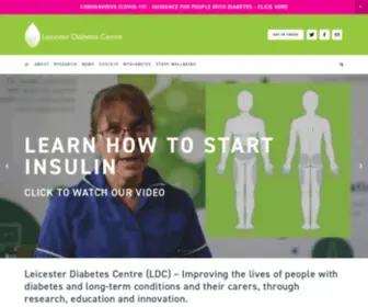 Leicesterdiabetescentre.org.uk(The Leicester Diabetes Centre) Screenshot