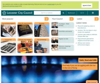 Leicester.gov.uk(Leicester City Council) Screenshot