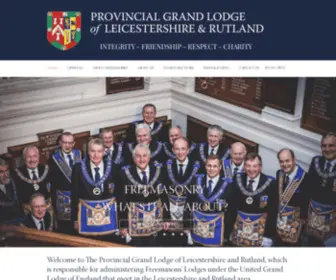 Leicestershire-Rutlandfreemasons.org.uk(The Provincial Grand Lodge of Leicestershire and Rutland which) Screenshot