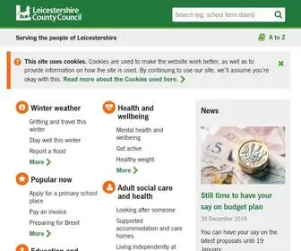 Leicestershire.gov.uk(Leicestershire County Council) Screenshot