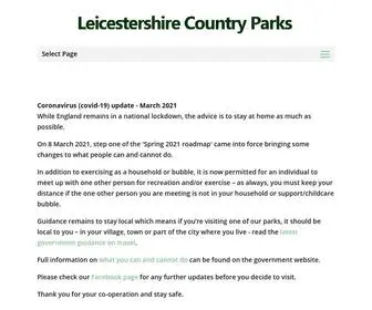 Leicscountryparks.org.uk(Leicestershire Country Parks) Screenshot