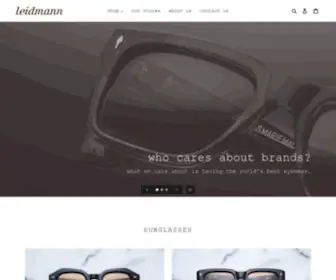 Leidmann.com(Explore our exclusive sunglasses collection online at) Screenshot